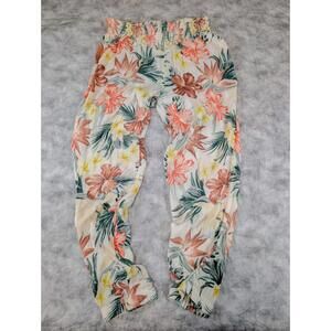 RIP CURL PARADISO BEACH LONG PANT Floral Jogger Beach Womens Small Tropical